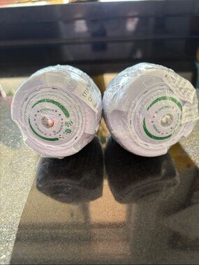 Pair of White Shower Heads, water efficient